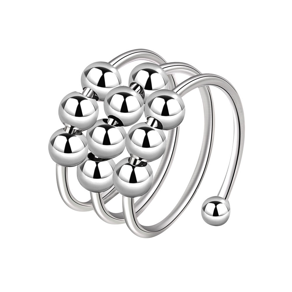 Lunveo™ Double-Layer Rotating Bead Ring