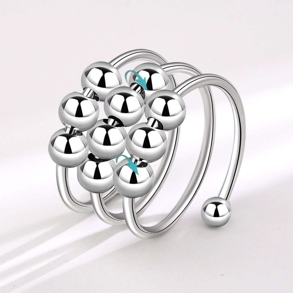 Lunveo™ Double-Layer Rotating Bead Ring