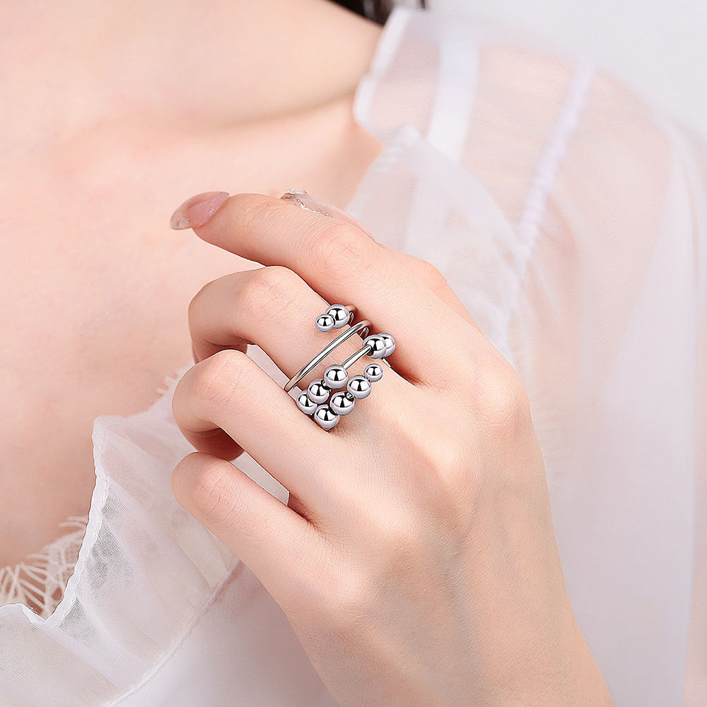 Lunveo™ Double-Layer Rotating Bead Ring