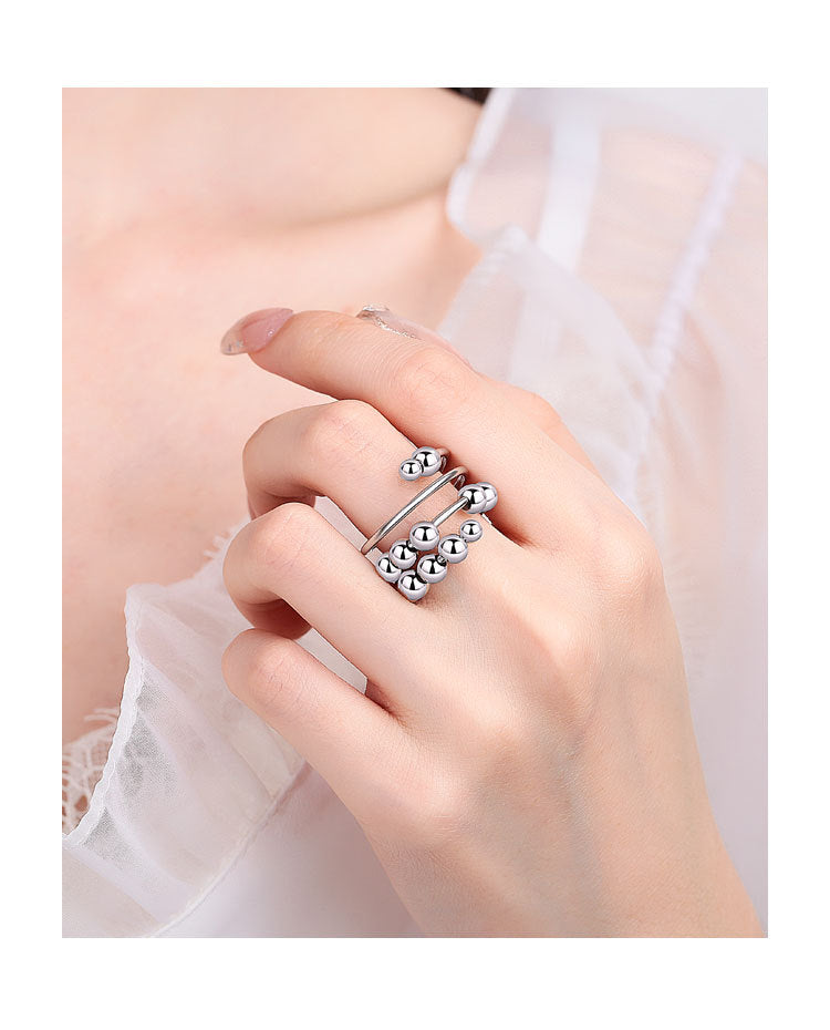 Lunveo™ Double-Layer Rotating Bead Ring
