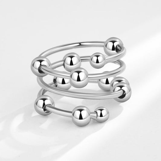 Lunveo™ Double-Layer Rotating Bead Ring